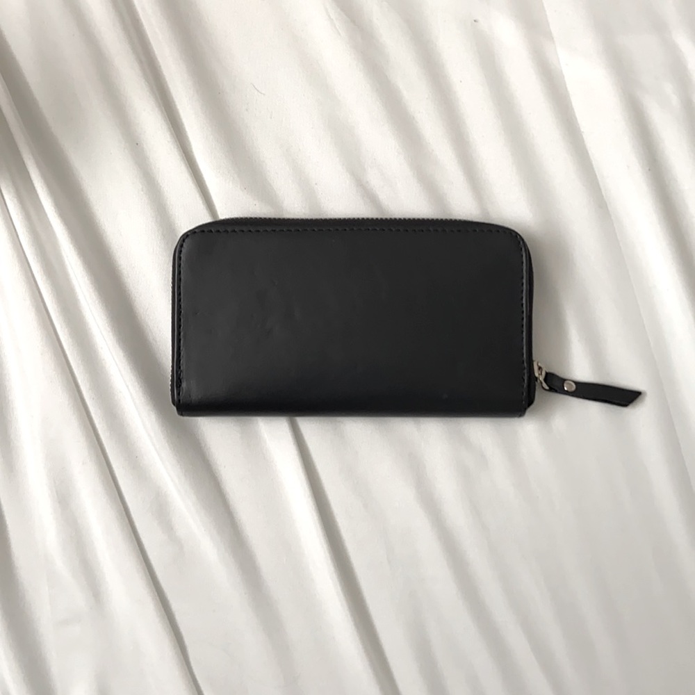 Simons Black long Wallet